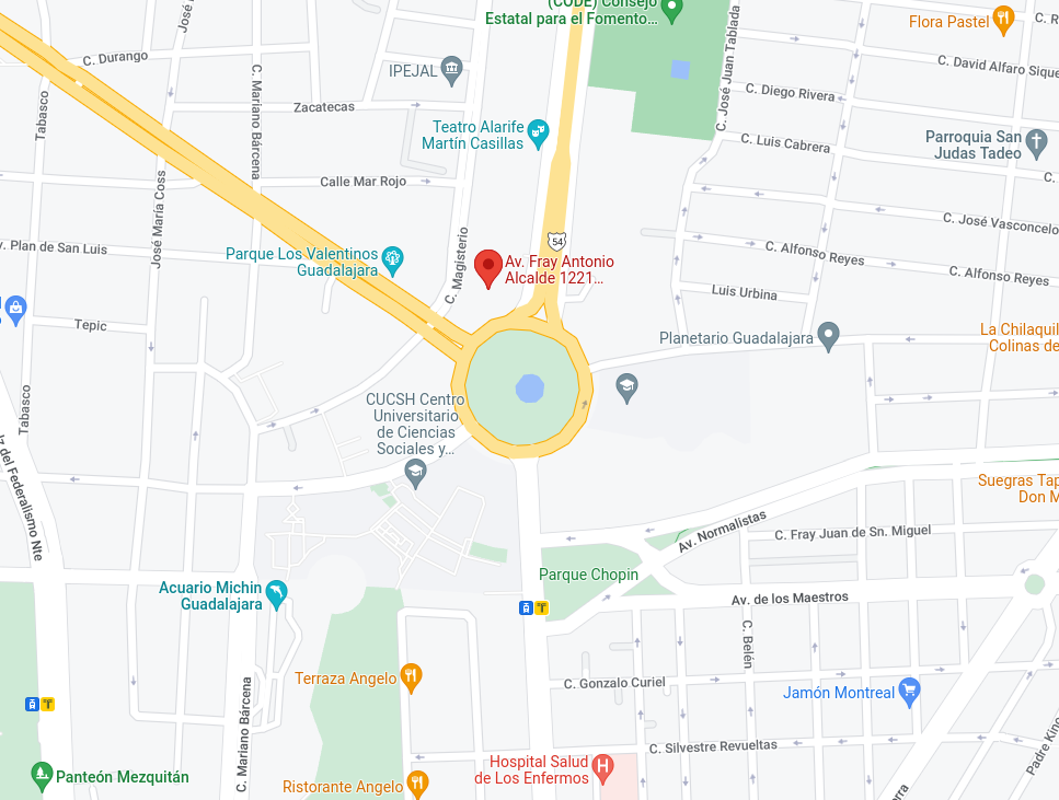 Ubicación de la Secretaria en el mapa